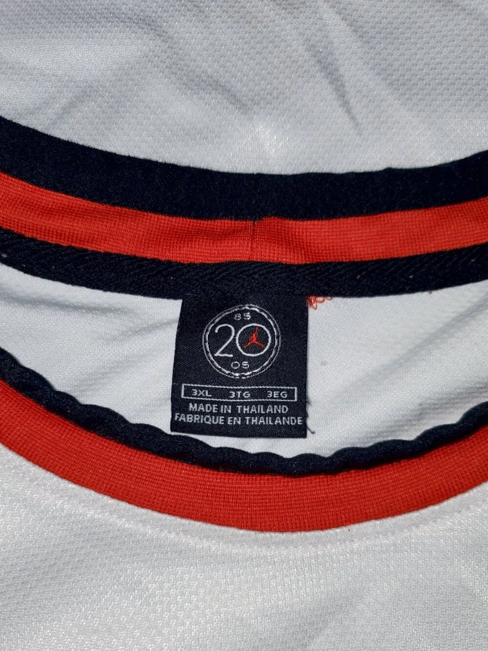 Vintage 2005 Air Jordan 20th Anniversary Tank Top 3XL White Black Red Jumpman